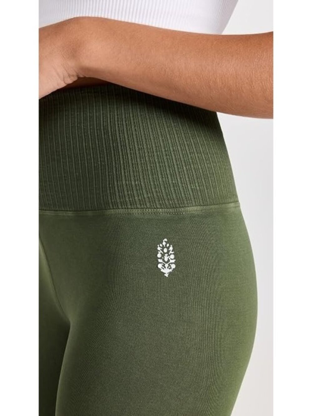 *** Free People FP Movement Good Karma Leggings Army Green ( XS/S ) - Picture 2 of 6